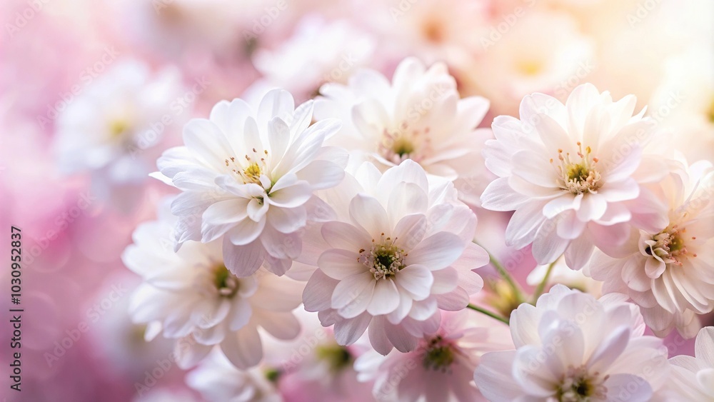 white flowers with pink color close up white flowers with pink color close up