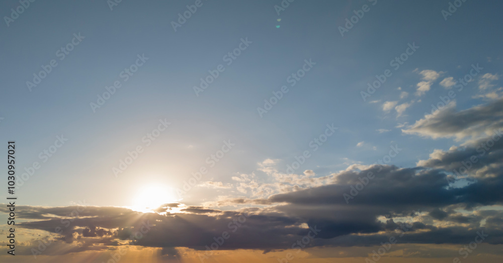 A beautiful sunset with colorful clouds and a clear sky, perfect for relaxation and inspiration. A beautiful sunset with colorful clouds and a clear sky, perfect for relaxation and inspiration.