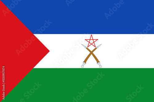 Flag of Afar Region (Federal Democratic Republic of Ethiopia)