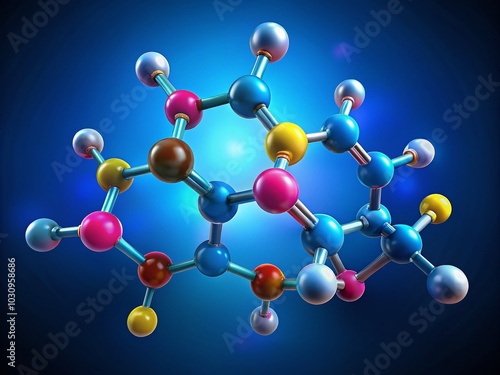 Detailed Propofol Chemical Structure Illustration for Medical and Pharmaceutical Research and Educational Purposes photo