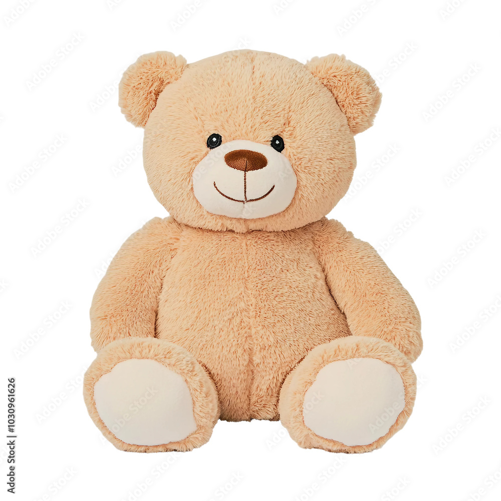 Fototapeta premium Adorable Plush Bear Toy for Children with Soft and Cuddly Features