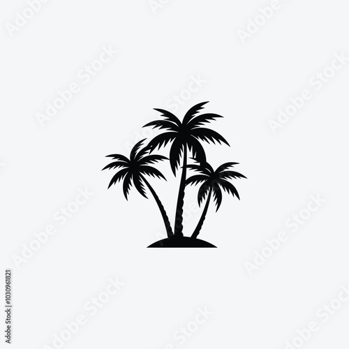 palm trees silhouette