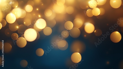 Abstract soft bokeh lights floating on a dark blurred backdrop, bokeh effect, dreamy aesthetic