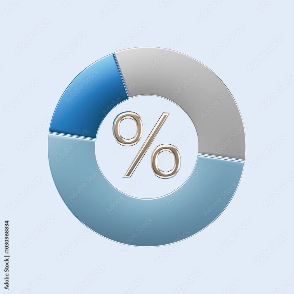 Finance Growth Concept in 3D Illustration Finance Growth Concept in 3D Illustration