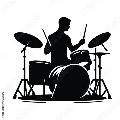 Drummer Silhouette