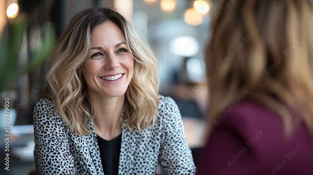 Photo of a human resources manager, executive, interviewing for a job or having a business conversation. Photo of a human resources manager, executive, interviewing for a job or having a business conversation.