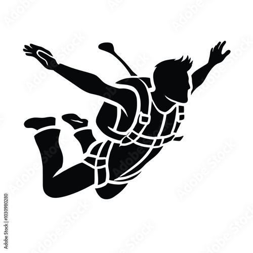 Skydiving Silhouette
