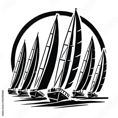 Sailing Silhouette Race