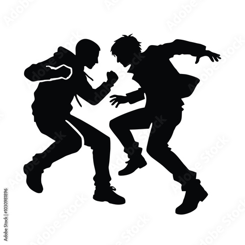 Street Fight Silhouette