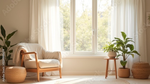Bright and Cozy Living Room with Natural Light