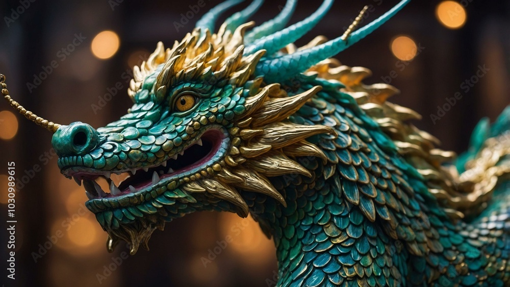 Obraz premium head of dragon