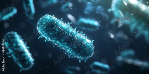 Creative depiction of the functionality and potential of microbial fuel cells in sustainable energy.
