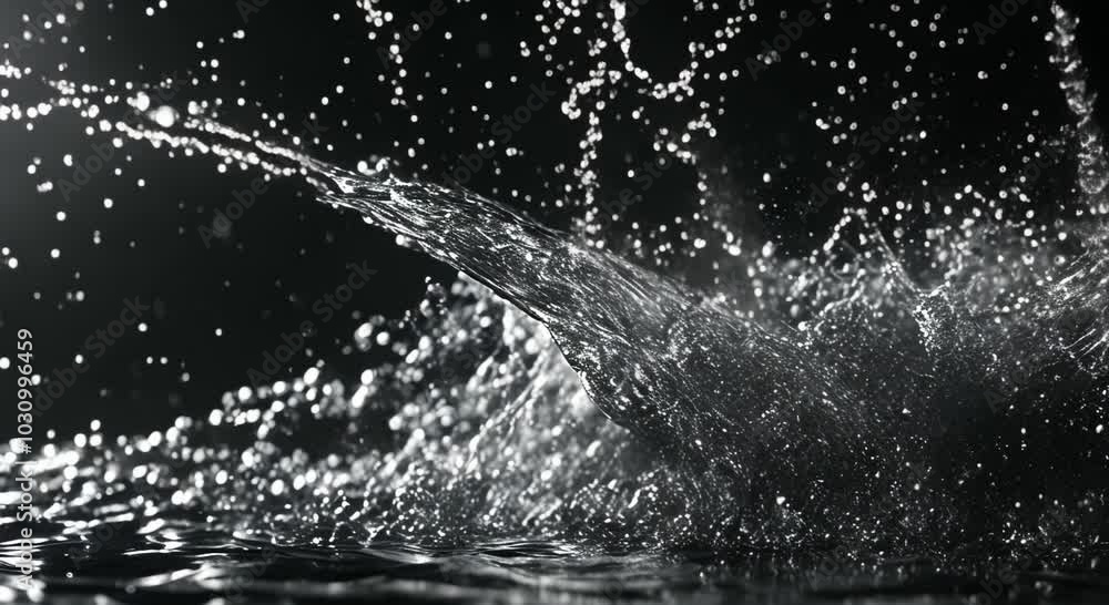 Super Slow Motion of Water Drops Falling Down in Extreme Detail on Dark Background Super Slow Motion of Water Drops Falling Down in Extreme Detail on Dark Background