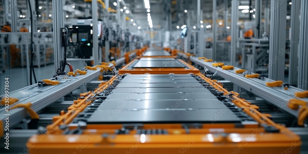 The future of electric vehicles through advanced battery assembly lines. The future of electric vehicles through advanced battery assembly lines.