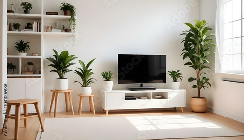 Photo modern style interior room 3d illustration