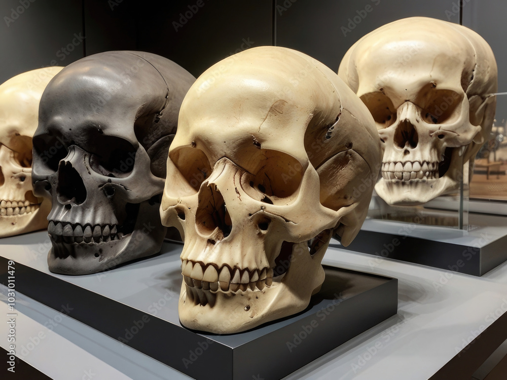 Realistic Human Skull Display Realistic Human Skull Display