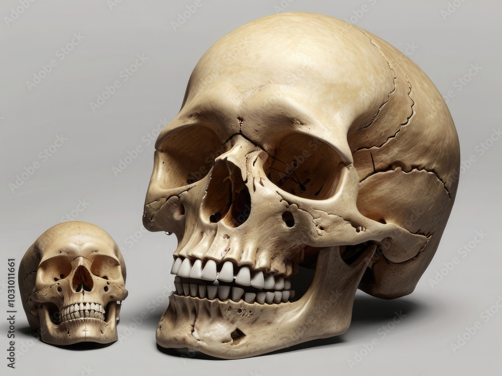 Realistic Human Skull Display Realistic Human Skull Display