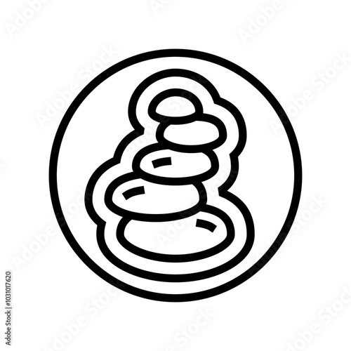 balance scale acupuncture line icon vector. balance scale acupuncture sign. isolated contour symbol black illustration