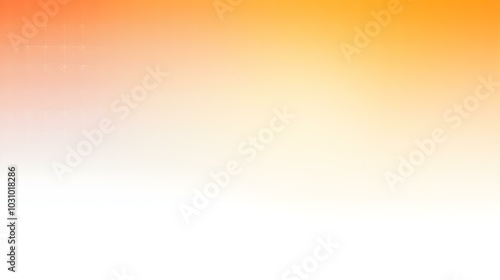 Gradient Background with soft Textures fading from Light Orange to White. Modern Presentation Template