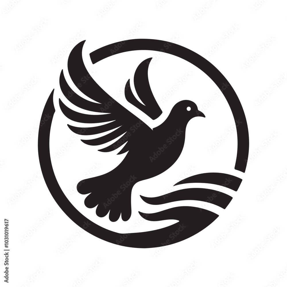pigeon logo icon vector silhouette on white background 10 eps pigeon logo icon vector silhouette on white background 10 eps