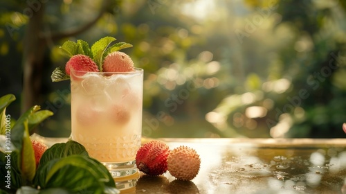 Lychee Love Exotic Cocktail Bliss in a Summer Oasis