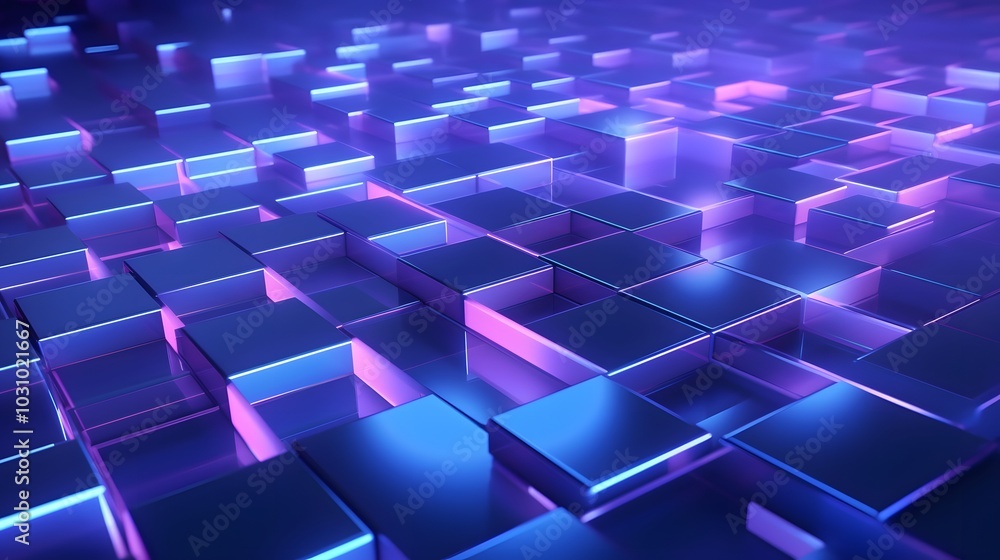 3d rendering of blue and purple abstract geometric background. Scene for advertising, technology, showcase, banner, game, sport, cosmetic, business, metaverse. Sci-Fi Illustration. Product display 3d rendering of blue and purple abstract geometric background. Scene for advertising, technology, showcase, banner, game, sport, cosmetic, business, metaverse. Sci-Fi Illustration. Product display