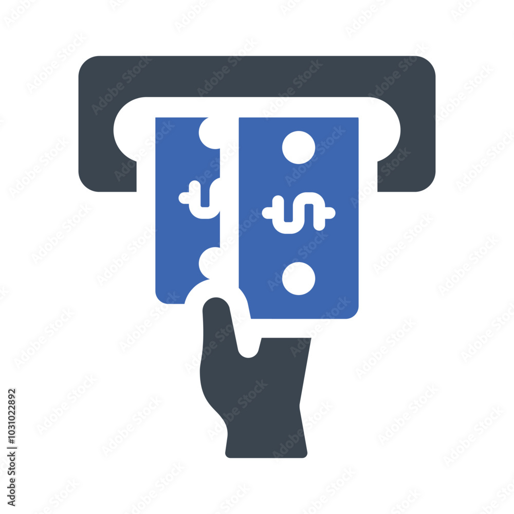 Cash withdraw icon Cash withdraw icon