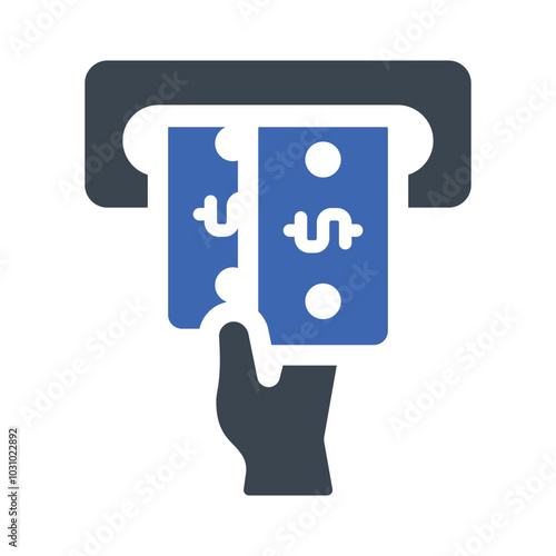 Cash withdraw icon