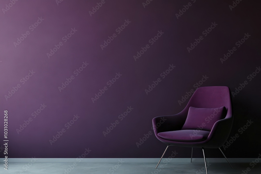 Dark plum wallpaper with a sleek, minimalist finish and subtle shadows Dark plum wallpaper with a sleek, minimalist finish and subtle shadows