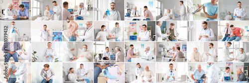 Group of doctors and male p...