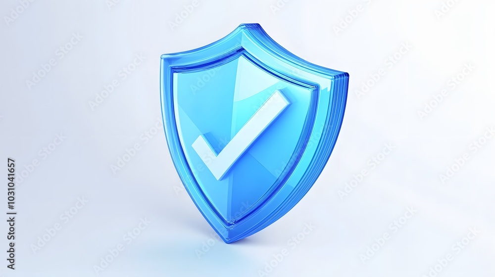 cartoon 3d Icon safety shield check mark perspective . Blue symbol security safety icon. Checkmark in minimalistic style. 3d vector illustration. white background cartoon 3d Icon safety shield check mark perspective . Blue symbol security safety icon. Checkmark in minimalistic style. 3d vector illustration. white background