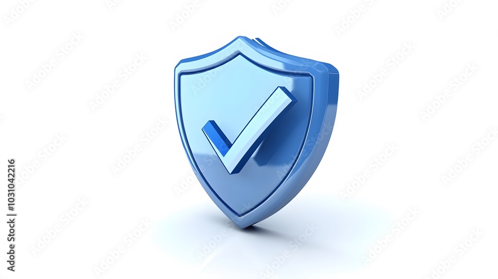 cartoon 3d Icon safety shield check mark perspective . Blue symbol security safety icon. Checkmark in minimalistic style. 3d vector illustration. white background cartoon 3d Icon safety shield check mark perspective . Blue symbol security safety icon. Checkmark in minimalistic style. 3d vector illustration. white background