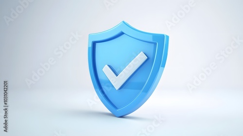 cartoon 3d Icon safety shield check mark perspective . Blue symbol security safety icon. Checkmark in minimalistic style. 3d vector illustration. white background Free Download cartoon 3d Icon safety shield check mark perspective . Blue symbol security safety icon. Checkmark in minimalistic style. 3d vector illustration. white background - GFXLoad