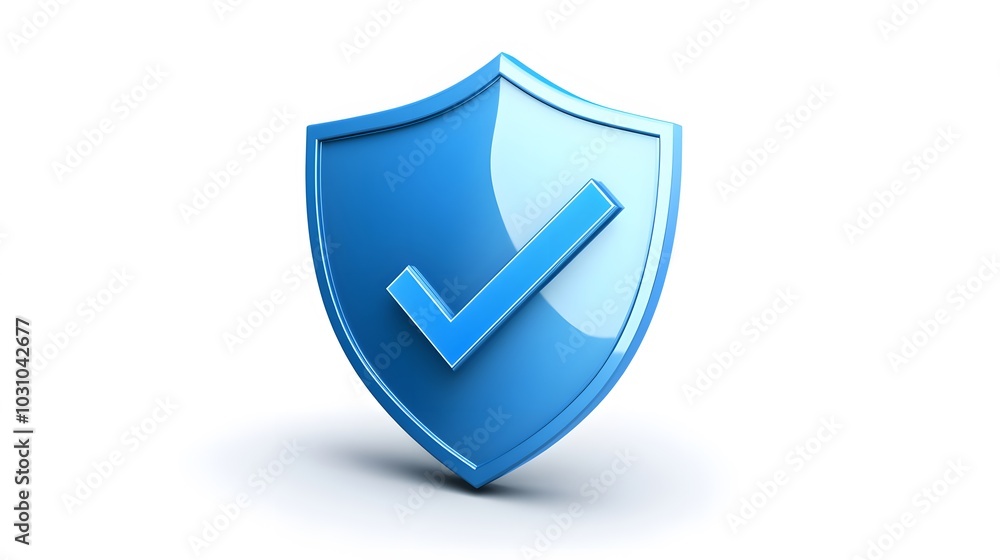 cartoon 3d Icon safety shield check mark perspective . Blue symbol security safety icon. Checkmark in minimalistic style. 3d vector illustration. white background cartoon 3d Icon safety shield check mark perspective . Blue symbol security safety icon. Checkmark in minimalistic style. 3d vector illustration. white background
