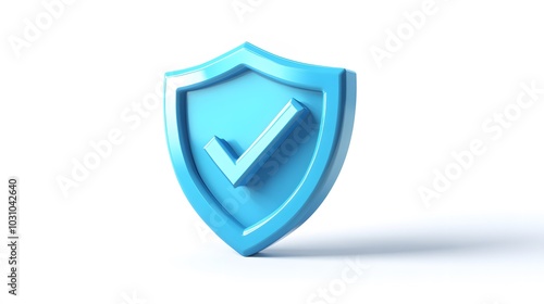 cartoon 3d Icon safety shield check mark perspective . Blue symbol security safety icon. Checkmark in minimalistic style. 3d vector illustration. white background Free Download cartoon 3d Icon safety shield check mark perspective . Blue symbol security safety icon. Checkmark in minimalistic style. 3d vector illustration. white background - GFXLoad