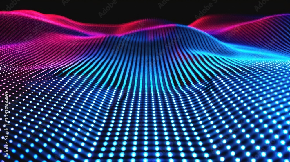 Abstract Blue and Pink Light Grid Pattern Abstract Blue and Pink Light Grid Pattern