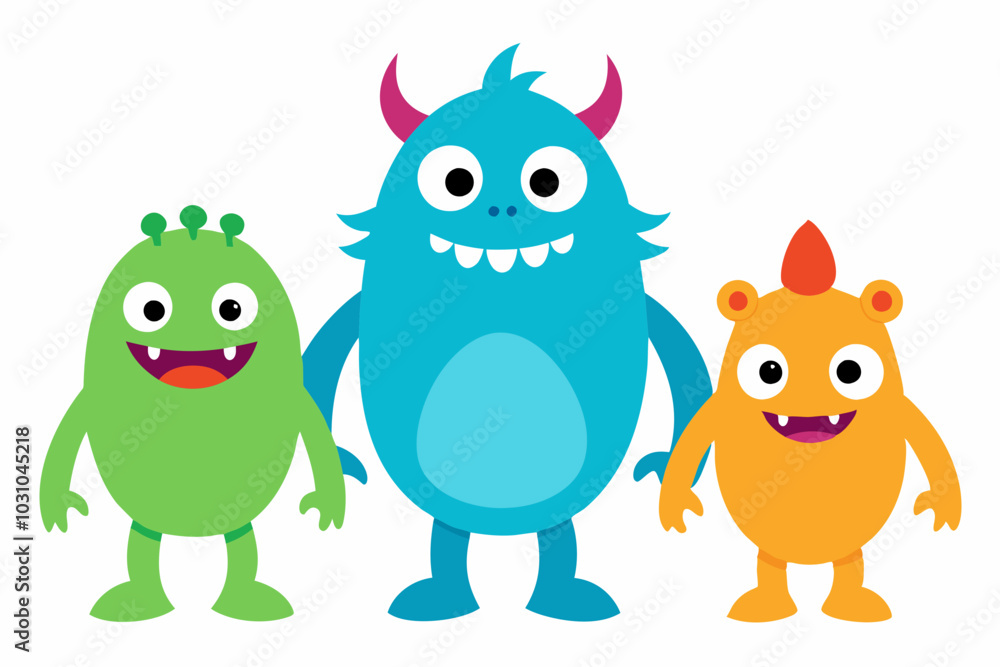 Happy Halloween Day. Set of cute monster isolated on white background cartoon character coloring page for kids. Funny animal outline illustration .with white background. Happy Halloween Day. Set of cute monster isolated on white background cartoon character coloring page for kids. Funny animal outline illustration .with white background.