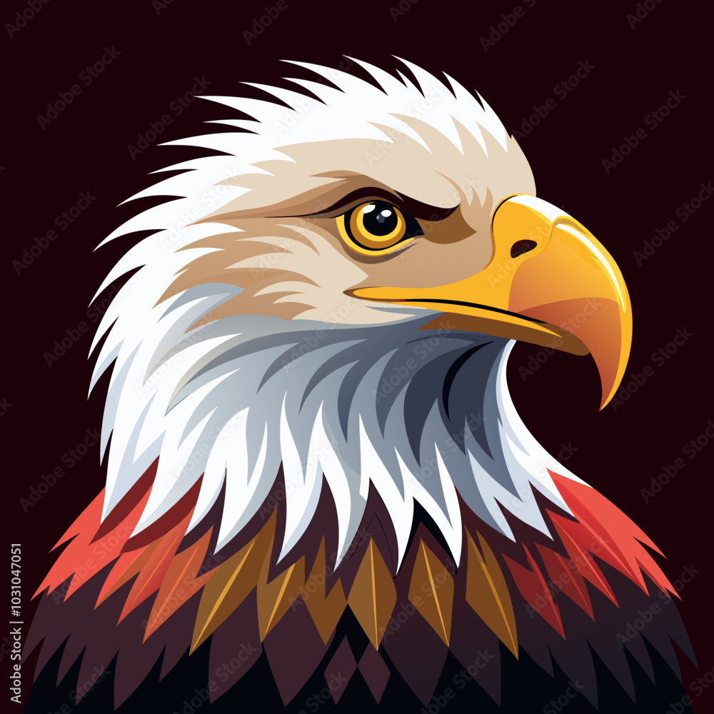 American bald eagle head vector American bald eagle head vector