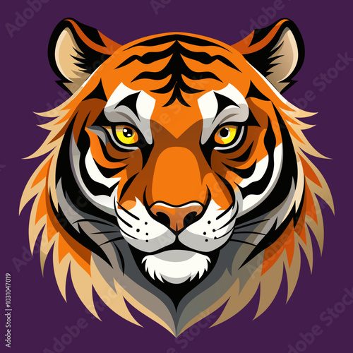 tiger head vector