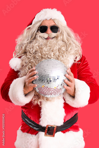 Cool Santa Claus with disco...