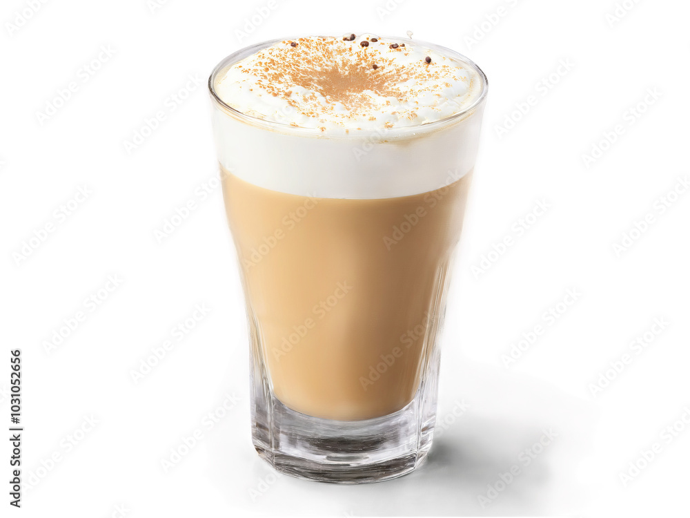 Spanish Latte A sweet Spanish latte in a clear glass with condensed milk and espresso Spanish Latte A sweet Spanish latte in a clear glass with condensed milk and espresso