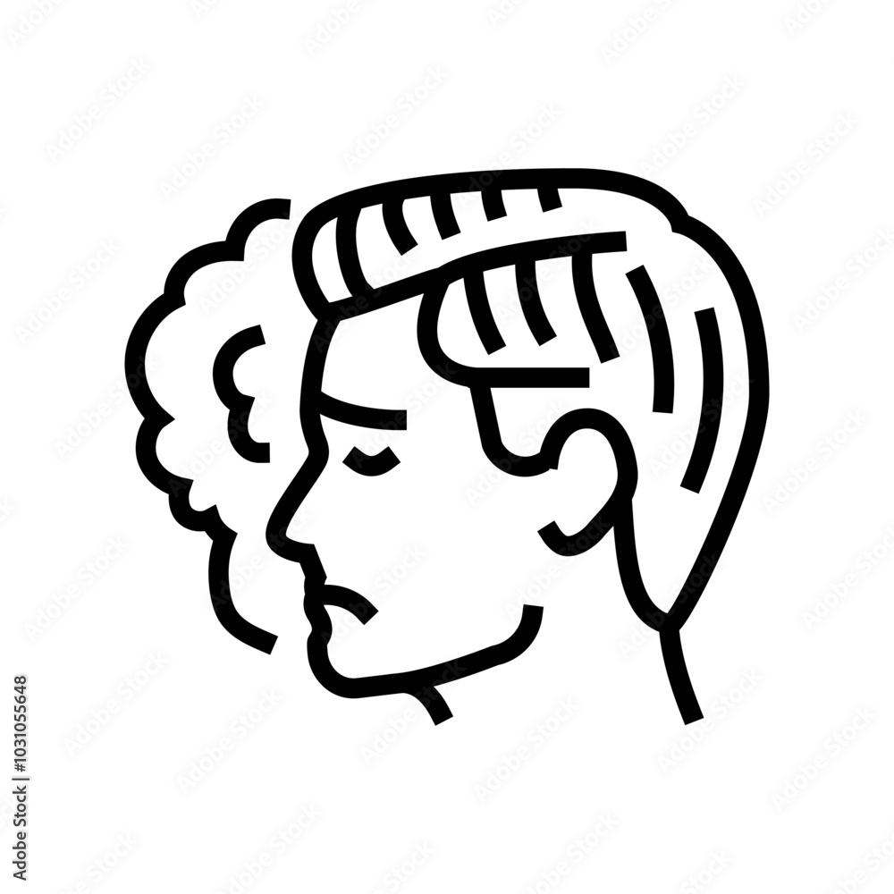depression man disease line icon vector. depression man disease sign. isolated contour symbol black illustration depression man disease line icon vector. depression man disease sign. isolated contour symbol black illustration