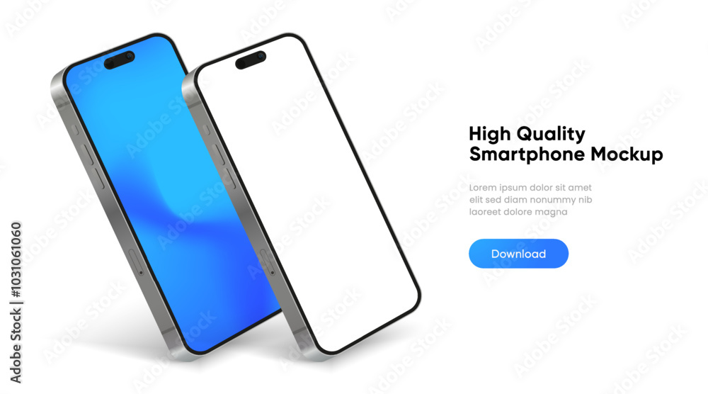 Realistic smartphone mockup. Mobile phone vector with isolated on white background. Device front view. 3D mobile phone with shadow. Realistic, high quality smart phone mockup for ui ux presentation. Realistic smartphone mockup. Mobile phone vector with isolated on white background. Device front view. 3D mobile phone with shadow. Realistic, high quality smart phone mockup for ui ux presentation.