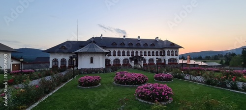living quarters of a Romanian orthodox monastery