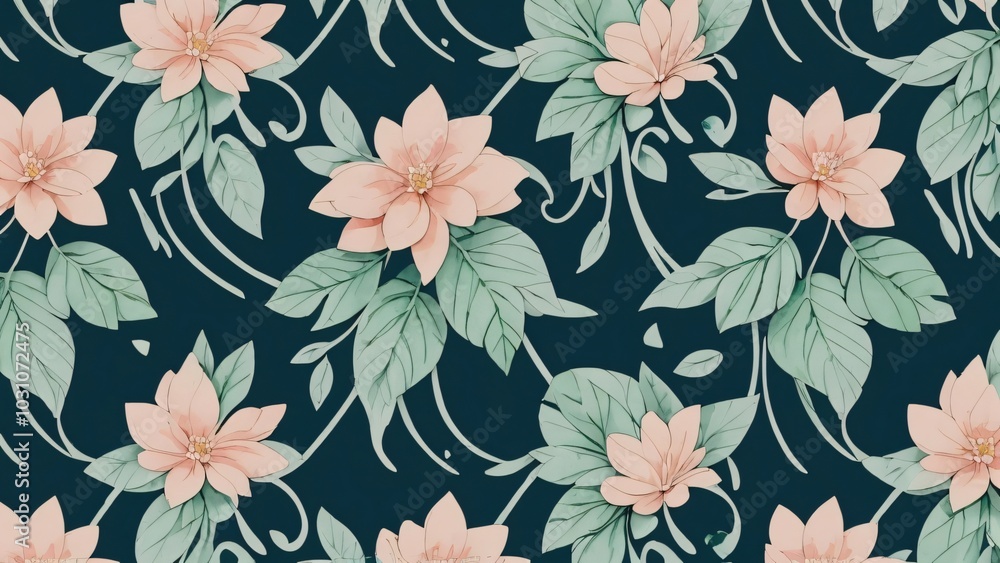 seamless pattern with flowers seamless pattern with flowers