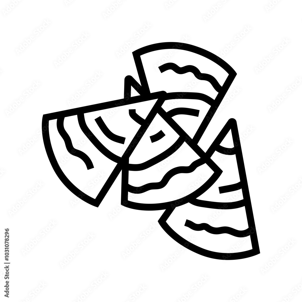 hummus with pita chips line icon vector. hummus with pita chips sign. isolated contour symbol black illustration hummus with pita chips line icon vector. hummus with pita chips sign. isolated contour symbol black illustration