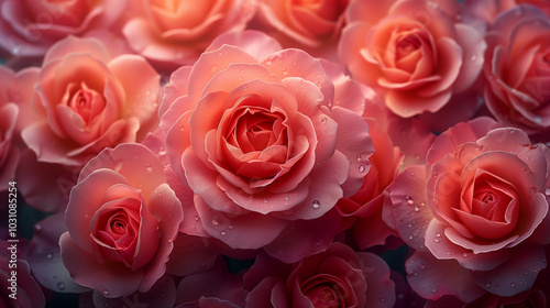 Pink Roses Background