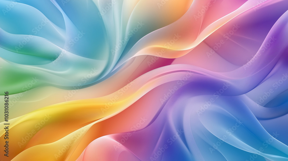 Abstract Gentle Colorful Wave Background Abstract Gentle Colorful Wave Background