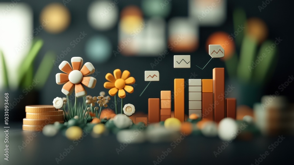 Pixel Art of Retirement Planning with Increased Contribution Limits, Charts, and Flowers Pixel Art of Retirement Planning with Increased Contribution Limits, Charts, and Flowers