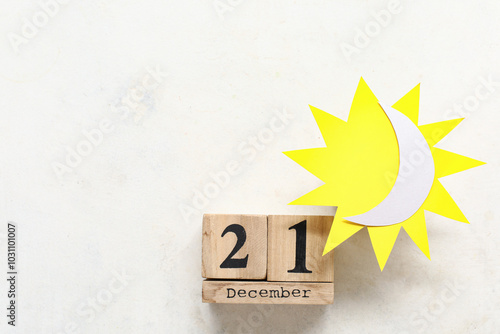 Cube calendar with date of ...